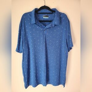 Men's Blue PGA Golf Polo
